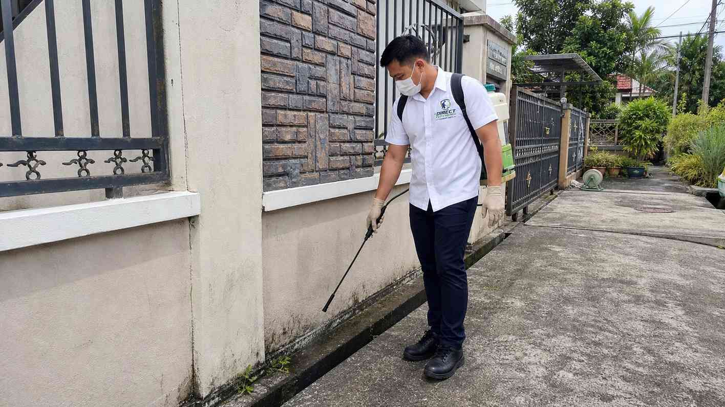 Bird Control technician at work